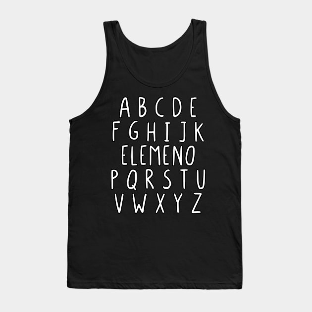 ABC... ELEMENO Tank Top by StraightDesigns